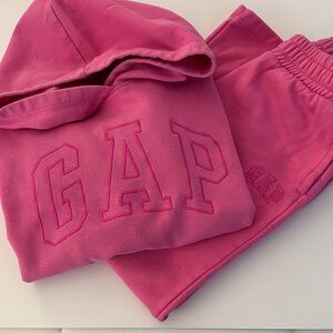 GAP Kids Vibrant Pink Hoodie & Joggers Set